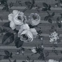 Bílé růžičky na šedé