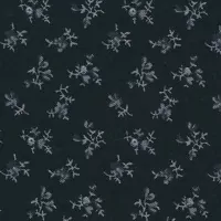 Drobné bílé shluky kytiček na černé