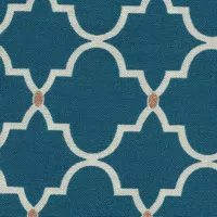 Smetanová mříž na modré