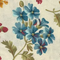 Barevné velké květy na smetanové