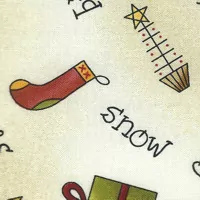 FQ Vánoční písmo a obrázky na smetanové