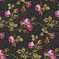 Malé růžičky na hnědé