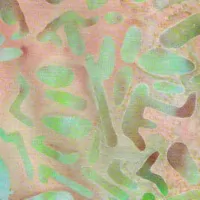 FQ Vosková batika hnědo zelená