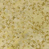 Bali batika kytičky na žluté