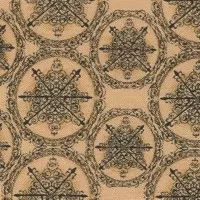 FQ Hvězdičky v kroužku na béžové