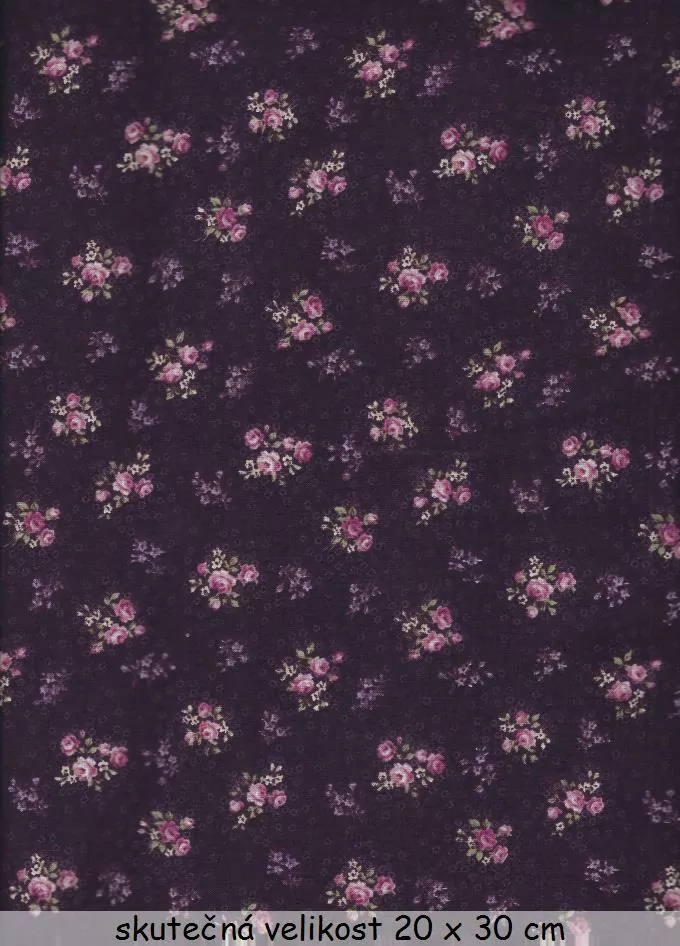 FQ Růžové růžičky na ostružinové