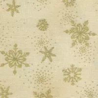 FQ Zlaté sněhové vločky na béžové