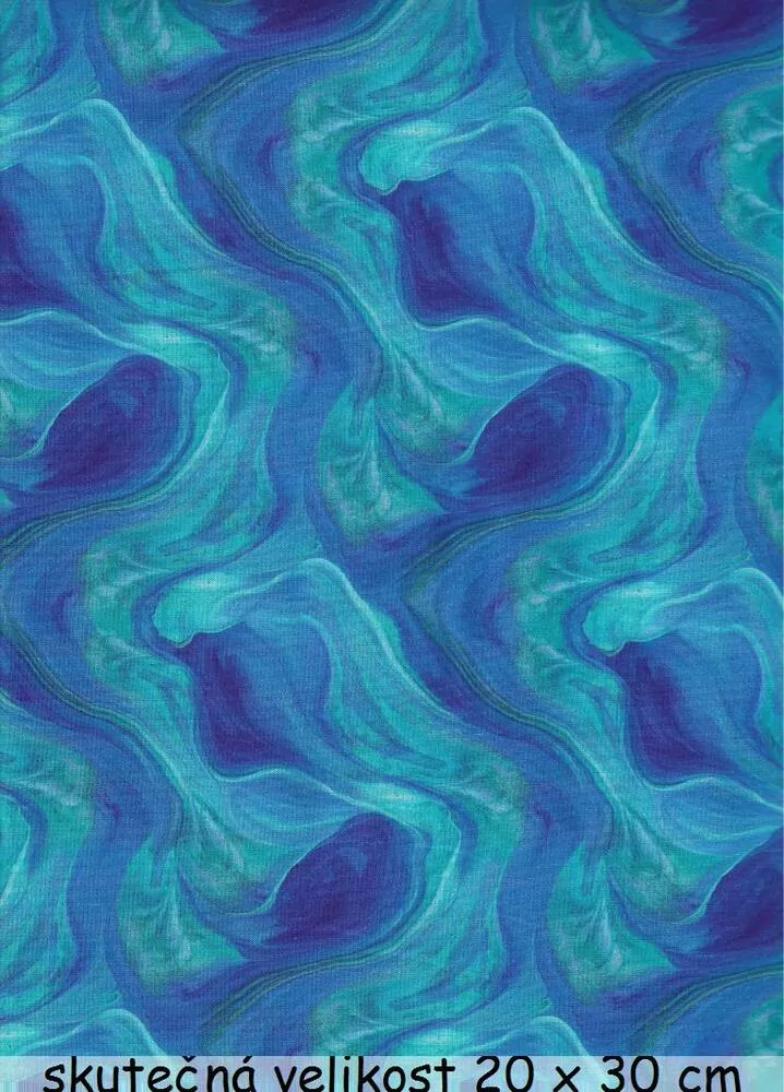 FQ Mramorování na modré