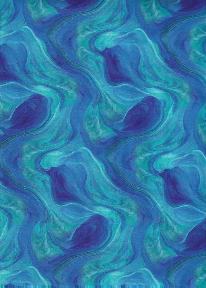 FQ Mramorování na modré