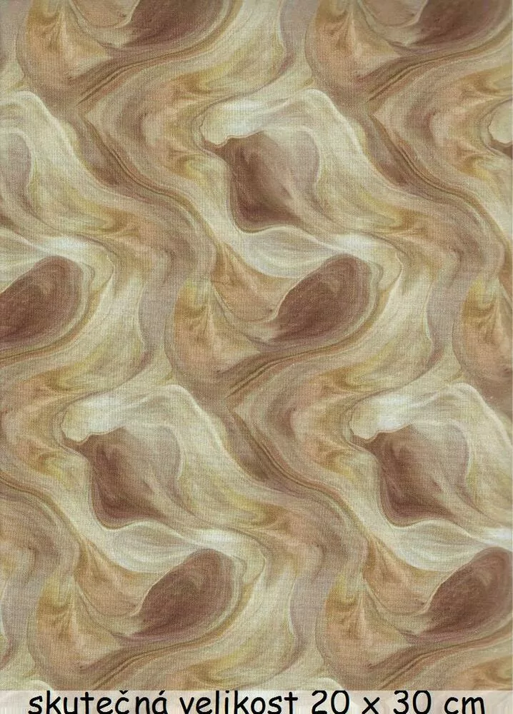 FQ Mramorování béžovo hnědé