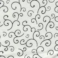 Černé spirály na bílé