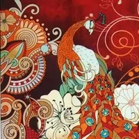 Pávi se zámeckými květy