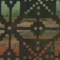 Bali batika norský vzor na hnědé