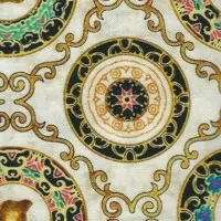 Ornamentální vzor na smetanové