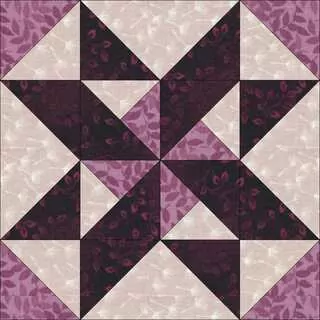 Blok č. 48 Star & Pinwheels