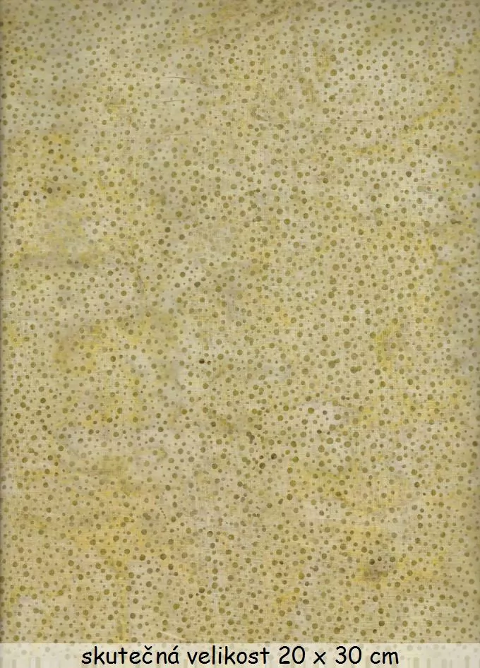 Bali batika tečky na žluté