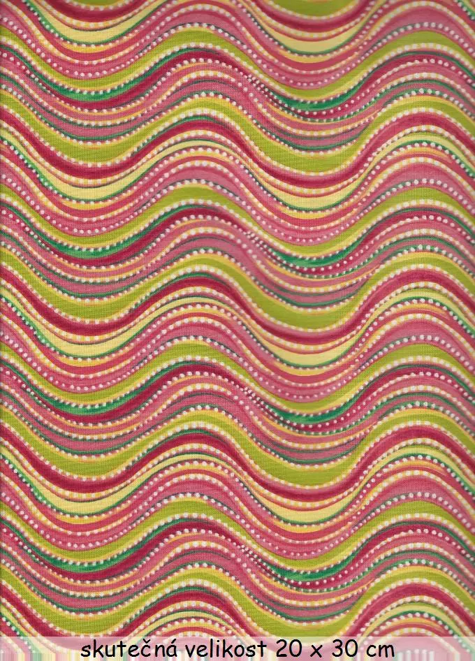 FQ Barevné vlnovky v růžové