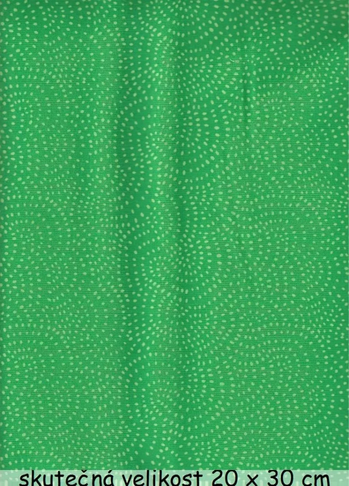 Světle zelené pecičky na zelené