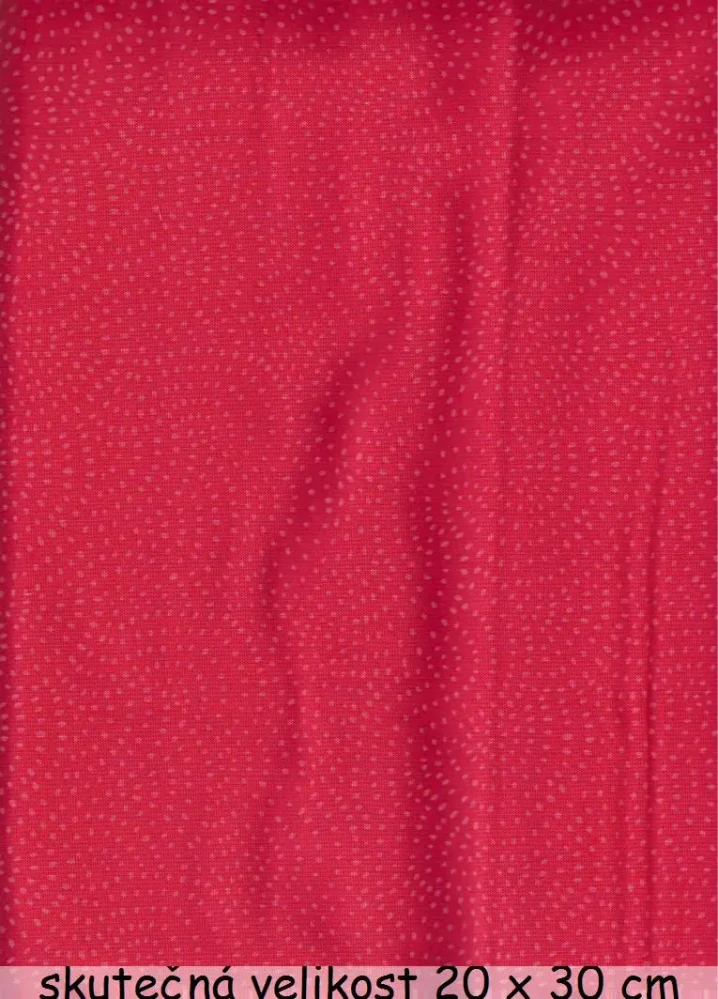 Světle červené pecičky na červené