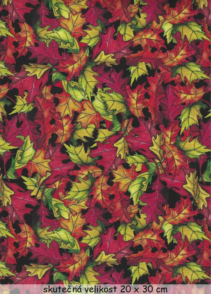 FQ Barevné listy na černé