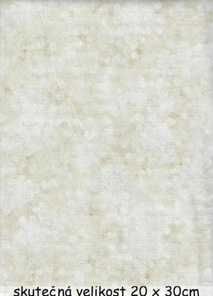 Lístečky na makaté smetanové