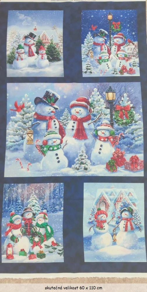 Rodinky sněhuláků panel