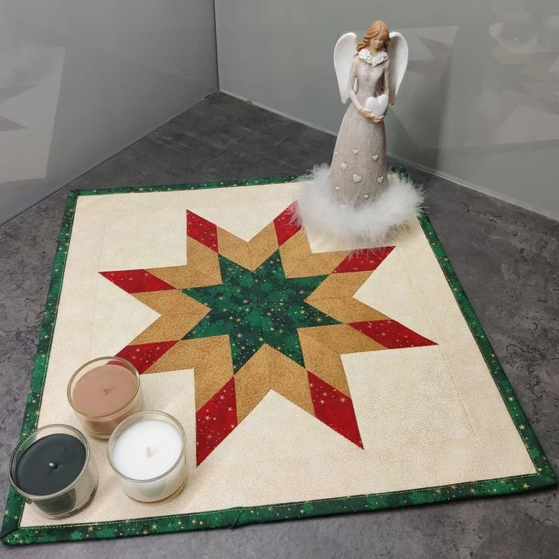 Patchworkový ubrousek Betlémská hvězda