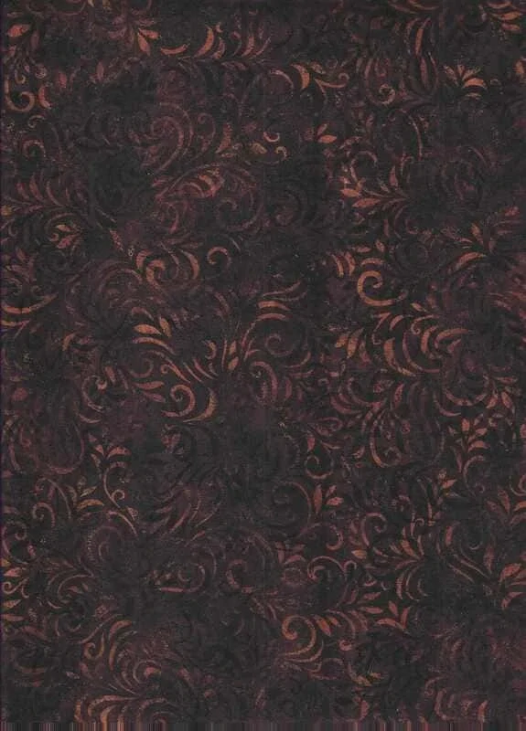 FQ Světle hnědé lístečky a spirály na čokoládové