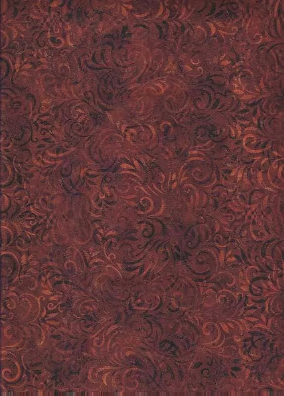 Hnědé lístečky a spirály na pekanové