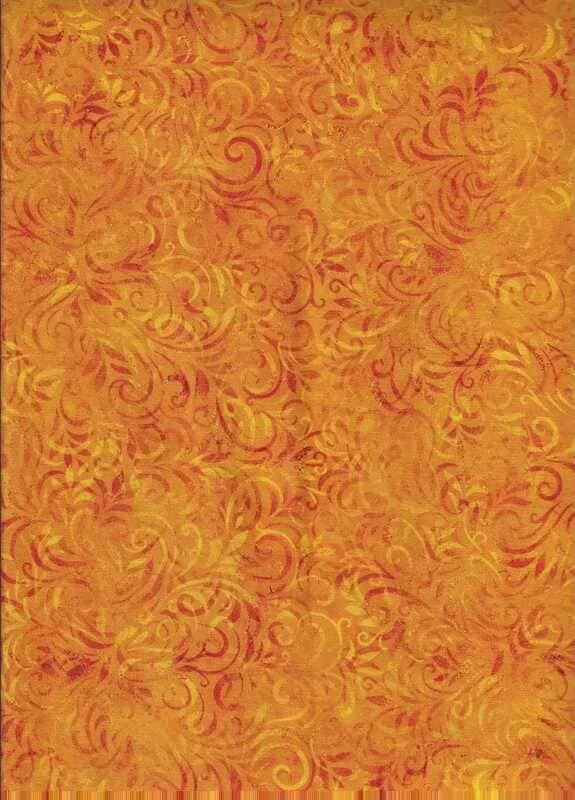 Lístečky a spirály na žloutkově žluté