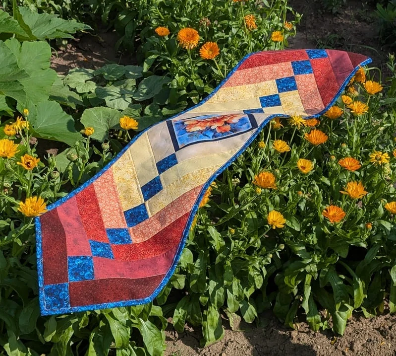 Letní francouzský cop patchworkový běhoun