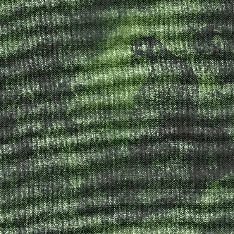 FQ Makatá zelená se siluetami lesních zvířat