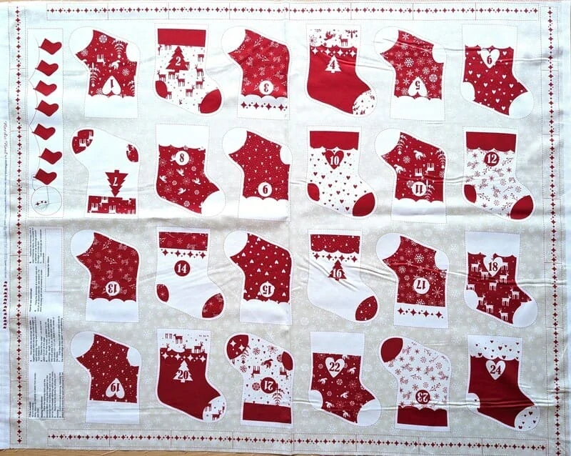 Punčošky pro přípravu adventního kalendáře