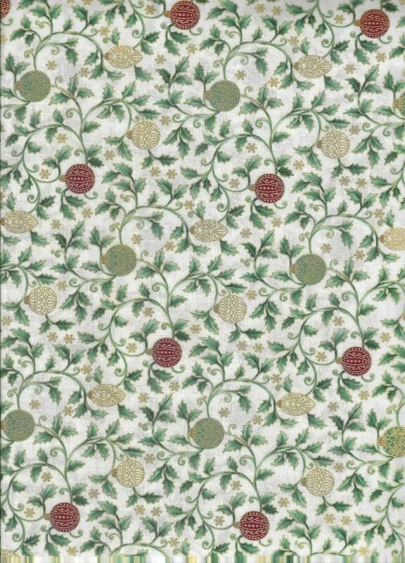 FQ Barevné baňky a cesmíny se zlatotiskem na smetanové