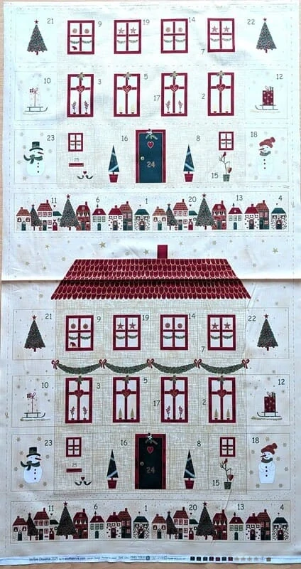 Adventní kalendář s domečkem