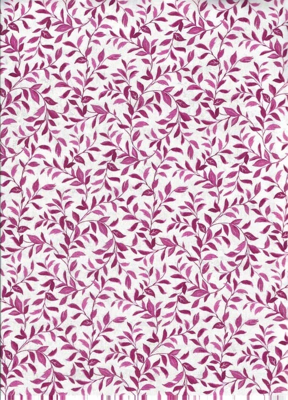 FQ Cyklámenové lístečky na smetanové