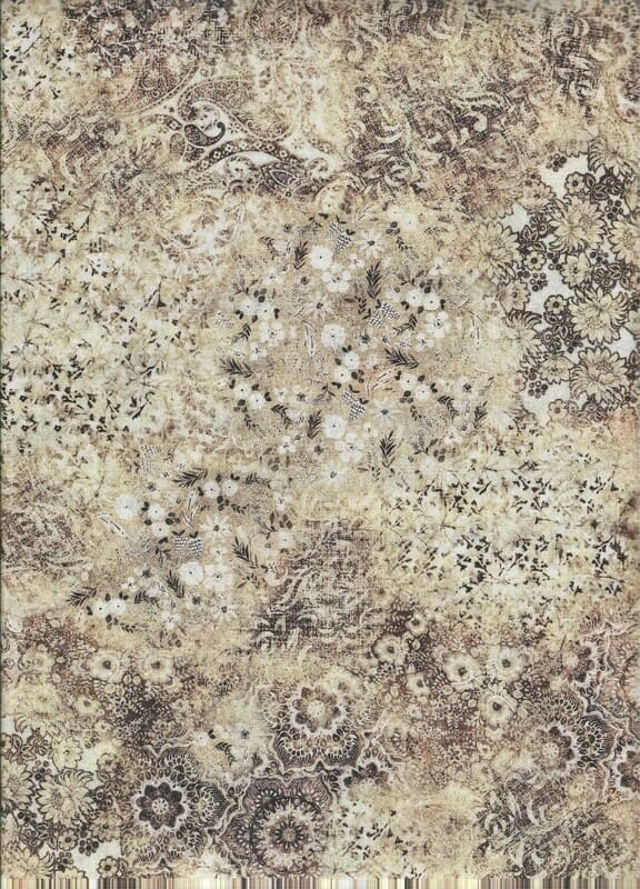 FQ Vzorovaná látka ve smetanovo béžové