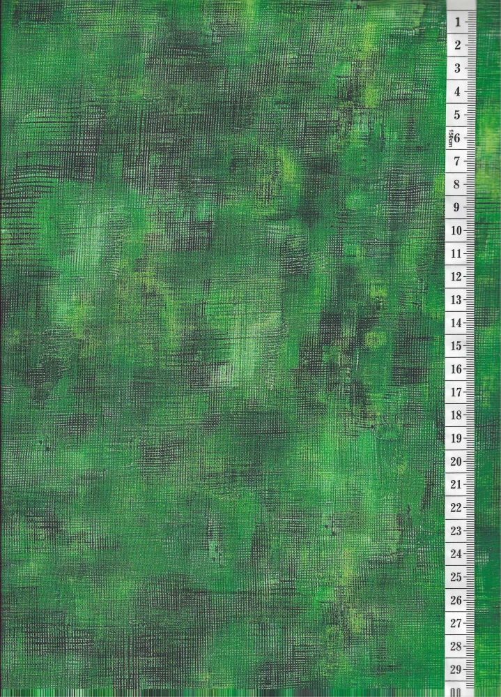 FQ středně zelená makatá protkaná látka na patchwork