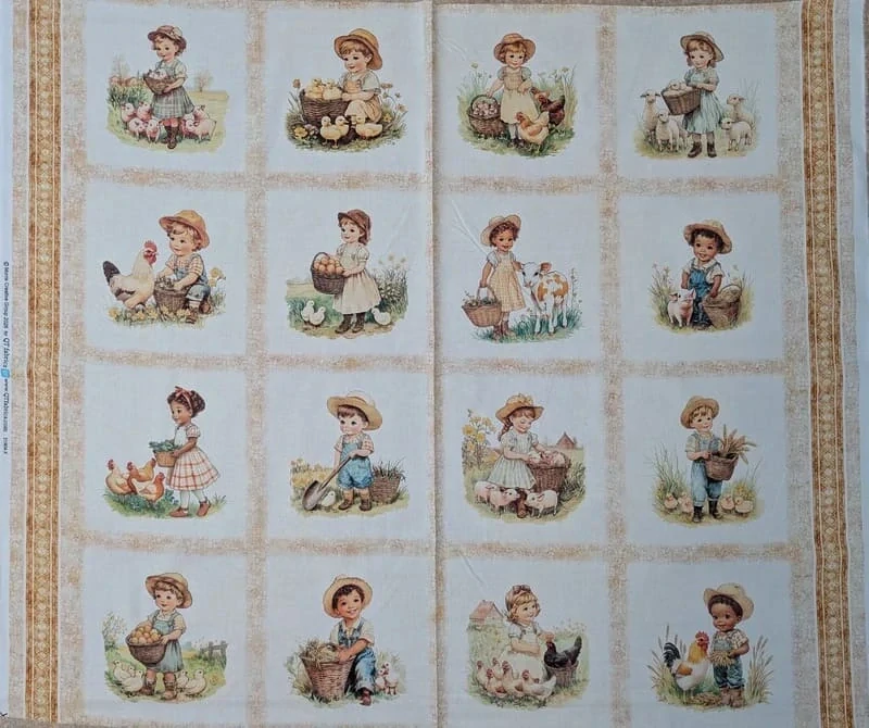 Panel na patchwork malí farmáři