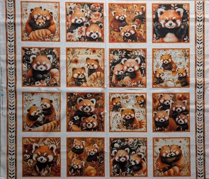 Pandy - panel látky pro děti