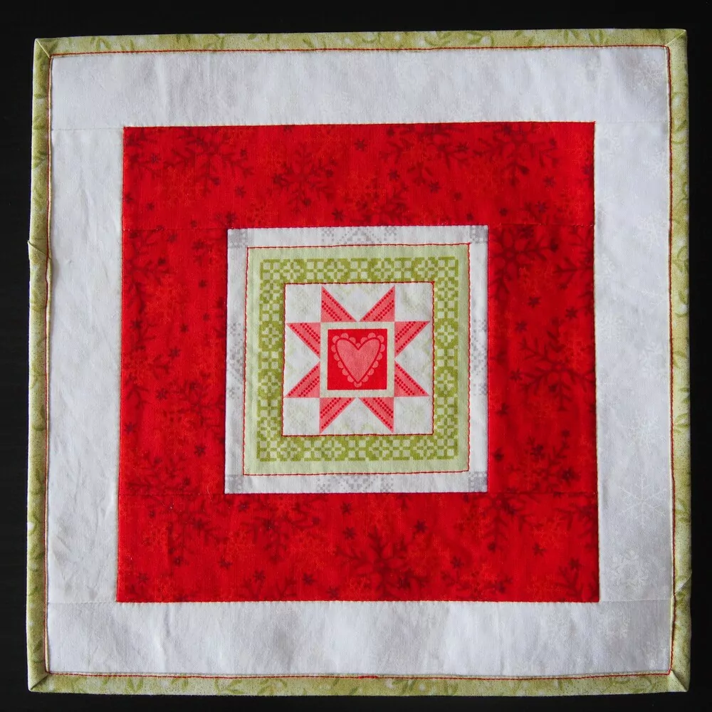 Prostírání s hvězdičkou a sněhovými vločkami