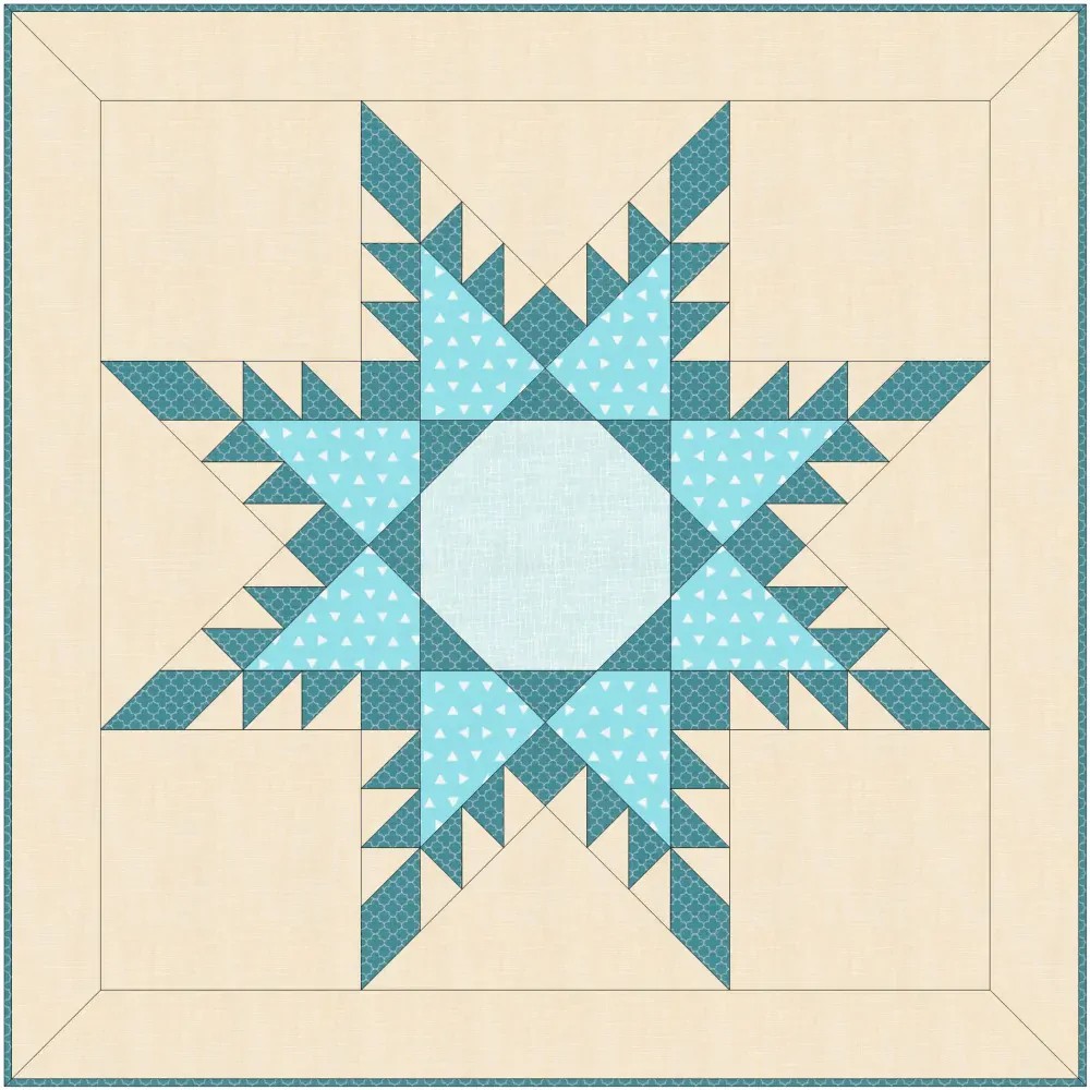 Patchworkový online kurz Peříčková hvězda