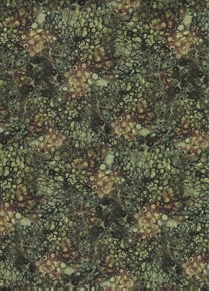 Bublinky na hnědé a khaki