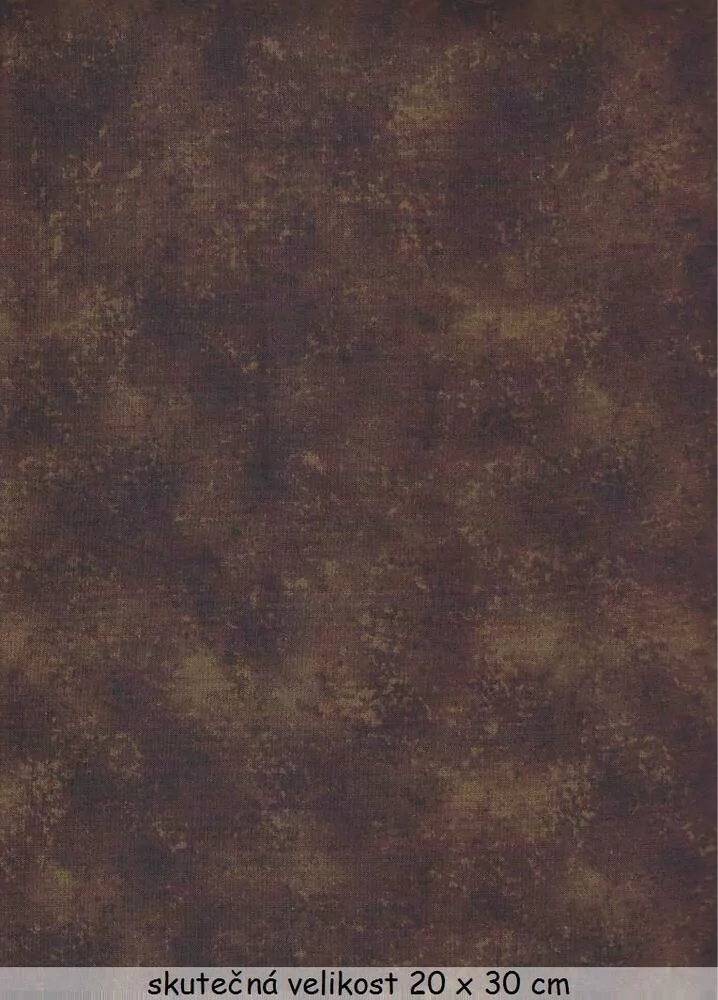 Čokoládově hnědá makatá