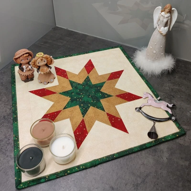 Patchworkový ubrousek Betlémská hvězda