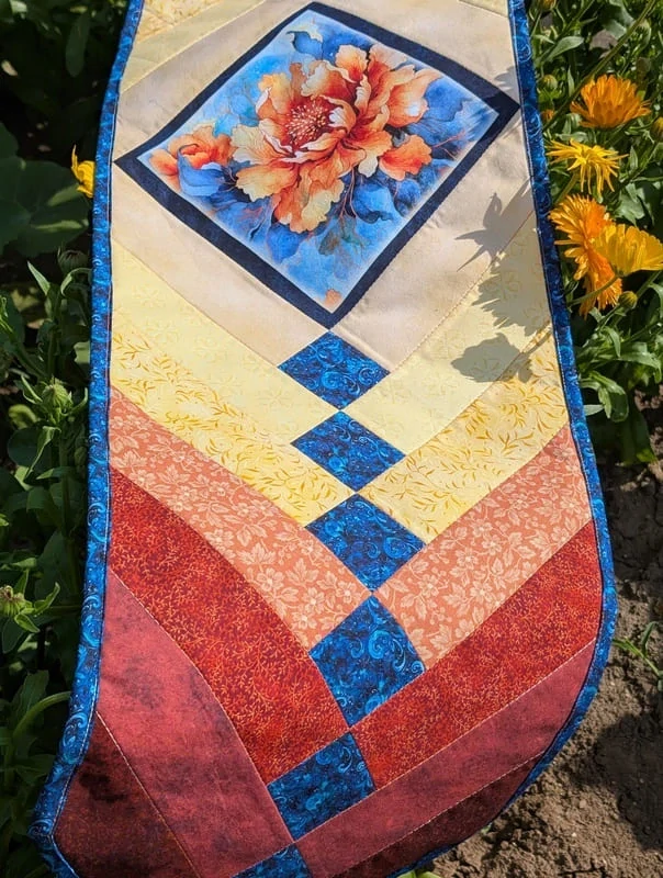 Letní francouzský cop patchworkový běhoun