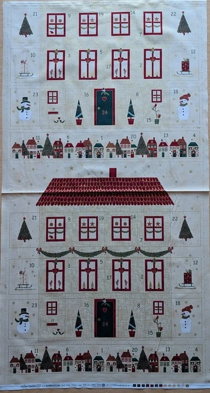 Adventní kalendář s domečkem