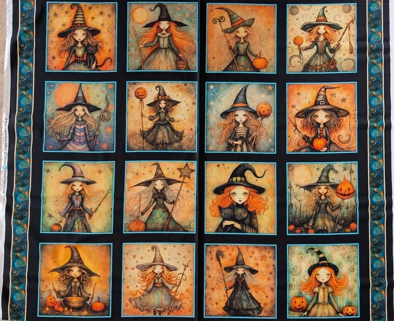 Panel na patchwork Witchypoo malé čarodějnice