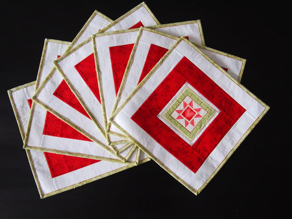 Prostírání s hvězdičkou a sněhovými vločkami