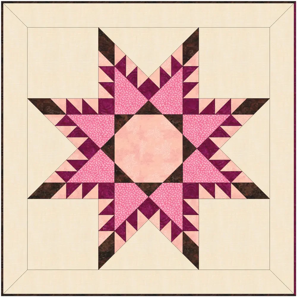 Patchworkový online kurz Peříčková hvězda